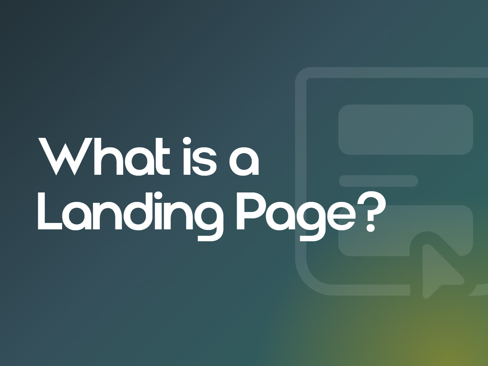 What is a Landing Page?